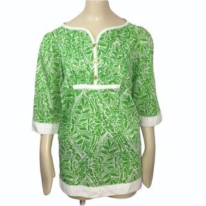 NWT Lilly Pulitzer Egan tunic green bean sz Sm